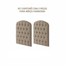 Ver mais imagens de Quarto de Bebê 3 Peças com Berço Capitonê Cômoda 4 Gavetas e Guarda Roupa 4 Portas 4 Gavetas Aquarel