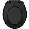 Assento Sanitário Polipropileno Oval Premium Universal Preto - 1