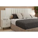 Ver imagem 1 de Cabeceira Cama Box Madeirado Casal/Quenn Genova c/ 2 Mesas e 4 Gavetas Off White - Panan