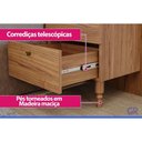 Ver imagem 4 de Cabeceira Cama Box Madeirado Casal/Quenn Genova c/ 2 Mesas e 4 Gavetas Off White - Panan