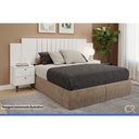 Ver imagem 5 de Cabeceira Cama Box Madeirado Casal/Quenn Genova c/ 2 Mesas e 4 Gavetas Off White - Panan