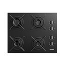 Ver imagem 1 de Cooktop 4 Bocas a Gás Consul com Grades Estáveis e Mesa de Vidro Cd060be