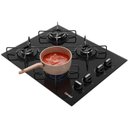 Ver imagem 2 de Cooktop 4 Bocas a Gás Consul com Grades Estáveis e Mesa de Vidro Cd060be