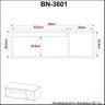 Gabinete Suspenso para Banheiro 80cm 1 Porta Basculante 1 Nicho  - 6