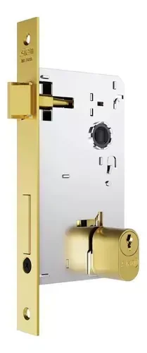 Ver imagem 2 de Fechadura Classic 3400 40mm Ros. Quadrada Externa Gold
