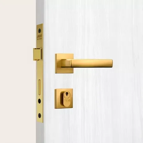 Ver imagem 3 de Fechadura Classic 3400 40mm Ros. Quadrada Externa Gold