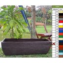 Ver imagem 2 de Vaso Planta 100x30 Jardineira Floreira Polietileno - MARROM MADEIRA 015