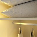 Ver imagem 4 de Guarda Roupa Lumina 6 Portas 4 Portas Reflecta LED 100% MDF Off White Bronze - Gelius