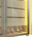 Ver imagem 6 de Guarda Roupa Lumina 6 Portas 4 Portas Reflecta LED 100% MDF Off White Bronze - Gelius
