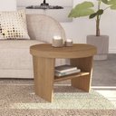 Ver imagem 5 de Conjunto Sala Estar Apoio Mesa de Centro e Rack Magnum Tamburato 50mm Marrom Cinamomo/Off White