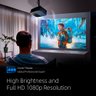 Projetor portátil AUN Z5S 8500 lumens 1080p Android 9 Netflix Amazon Prime:Preto e Azul - 3