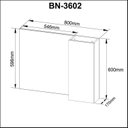 Ver imagem 6 de Espelheira para Banheiro 80cm Branco