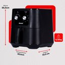 Ver mais imagens de Fritadeira sem Óleo Amvox Arf1255m 7 Litros 1700w