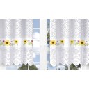 Ver imagem 4 de Cortina Pia C/ Bando Vitro Real Renda Cozinha 1,60x0,80x0,20:girassol