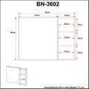 Ver imagem 5 de Espelheira para Banheiro 80cm 