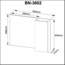Ver imagem 6 de Espelheira para Banheiro com Espelho 80cm Branco/Mármore