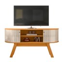 Ver imagem 1 de Bancada Atlanta Tvs até 55” Cinamomo Off White 509139 Madetec
