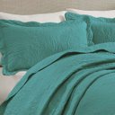 Ver imagem 2 de Colcha Matelassê - King Size - Milão - Verde - 150 Fios - c/ Porta Travesseiros - Corttex