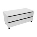 Ver imagem 3 de Balcão Gabinete para Banheiro 80cm com Rodízio e 2 Gavetas BN3603 Branco