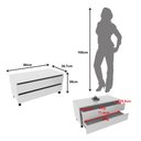 Ver imagem 4 de Balcão Gabinete para Banheiro 80cm com Rodízio e 2 Gavetas BN3603 Branco