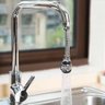 Bico Extensor Torneira Flexivel Alongador Arejador Prolongador Ponteira Turbo Flex Bica Agua Cozinha - 8