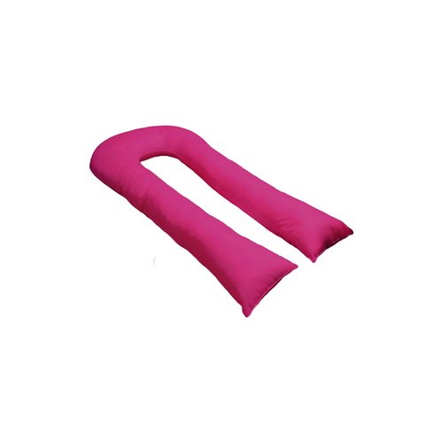 Travesseiro Gigante Formato U 140x70cm Happy Line - Fúcsia