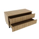 Ver imagem 3 de Balcão Gabinete para Banheiro 80cm com Rodízio e 2 Gavetas BN3603 Marrom/Amendoa