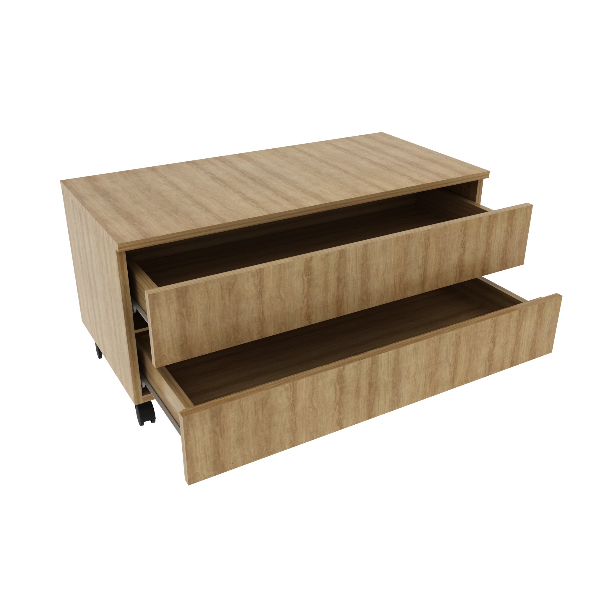 Balcão Gabinete para Banheiro 80cm com Rodízio e 2 Gavetas BN3603 - 3