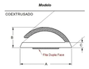 Ver imagem 2 de Veda Frestas Auto Adesivo Para Portas E Janelas 2mm Comfort Door 6 metros Preto