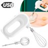 Super Batedor Mini Ovo Bolo Chantilly Mixer 2 em 1 Usb - 4