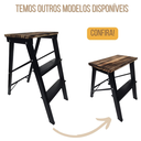 Ver imagem 6 de Banqueta Escada Dobravel de Aluminio 2 Degraus Madeira