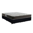 Ver imagem 1 de Cama Box Queen Colchão Mola Ensacada Belos Sonhos + Box Suede 66x158x198 Preto