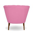 Ver imagem 2 de Poltrona Cadeira Pétala Flor Decorativa Suede Rose