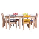Ver imagem 5 de Mesa Infantil Tropical de Madeira 6 Lugares Fashion Toys