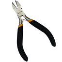 Ver imagem 2 de Alicate Mini Corte Diagonal 4,5" Mola Niquelado Aço Carbono Fio Arame Eletricista Cabo Emborrachado