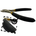 Ver imagem 3 de Alicate Mini Corte Diagonal 4,5" Mola Niquelado Aço Carbono Fio Arame Eletricista Cabo Emborrachado