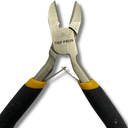 Ver imagem 4 de Alicate Mini Corte Diagonal 4,5" Mola Niquelado Aço Carbono Fio Arame Eletricista Cabo Emborrachado