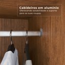 Ver mais imagens de Guarda-Roupa Casal 6 Portas 2 Gavetas com Pés Napoli
