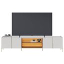 Ver imagem 5 de Rack Tv 85 Pol 237cm com Led Gior Off/freijó C05 - Mpozenato