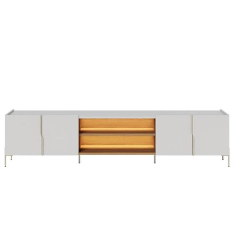Rack Tv 85 Pol 237cm com Led Gior Off/freijó C05 - Mpozenato