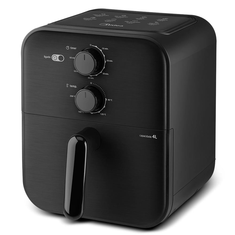 Fritadeira Airfryer 4l Blackstone Preta Midea Maf400p0apk1 - 127v - 2