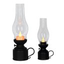 Ver imagem 1 de Jogo Lamparina Eletrônica Decorativa Vela LED Branco Quente 24cm e 18cm - Magizi