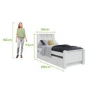 Ver imagem 2 de Cama Solteiro Bibox 2 Gavetas Athenas - Lp - Rei de Casa Branco