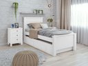 Ver imagem 1 de Cama Solteiro Bibox 2 Gavetas Athenas - Lp - Rei de Casa Branco