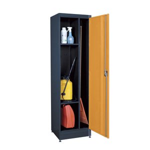 Armário Organizador 01 Porta Ábile Cinza e Laranja Presto