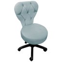 Ver imagem 2 de Cadeira Mocho Soft Escritório Estética Veludo - Sofa Store:veludo Azul Tiffany