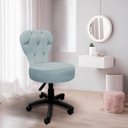 Ver imagem 7 de Cadeira Mocho Soft Escritório Estética Veludo - Sofa Store:veludo Azul Tiffany