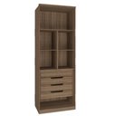 Ver imagem 2 de Guarda Roupa Modulado 02 Porta de Vidro 245cm com Colmeia Setiba