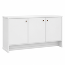 Ver imagem 5 de Aparador para Sala Buffet 3 Portas em MDP MDF Pés Ripados 135 cm Berlin - Branco