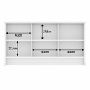 Ver mais imagens de Aparador para Sala Buffet 3 Portas em MDP MDF Pés Ripados 135 cm Berlin - Branco